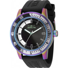 Invicta Men's 37011 Specialty Quartz 3 Hand Black, White Dial Watch