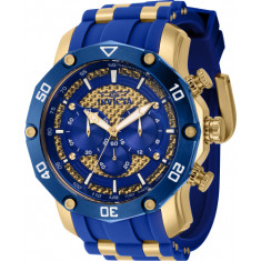 Invicta Men's 40694 Pro Diver Quartz Chronograph Gold, Blue Dial Watch
