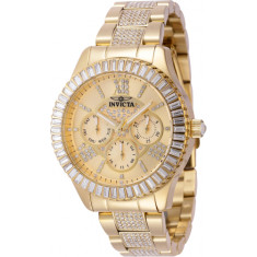 Invicta Women's 44243 Specialty Quartz Chronograph Gold Dial Watch