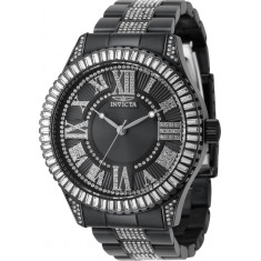 Invicta Men's 44211 Specialty Quartz 3 Hand Black Dial Watch