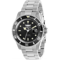 Invicta Men's 37155 Pro Diver Quartz 3 Hand Black Dial Watch