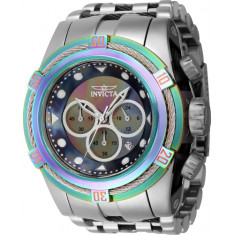 Invicta Men's 43353 Bolt Quartz Chronograph Silver, Iridescent Dial Watch