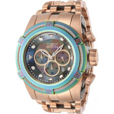 Invicta Men's 43355 Bolt Quartz Chronograph Rose Gold, Iridescent Dial Watch