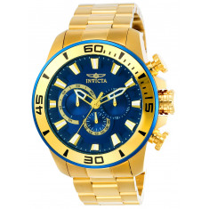 Invicta Men's 22587 Pro Diver Quartz Chronograph Blue Dial Watch