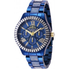 Invicta Women's 44245 Specialty Quartz Chronograph Blue Dial Watch