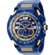 Invicta Men's 43795 S1 Rally Quartz Chronograph Khaki, Blue Dial Watch