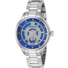 Invicta Women's 41393 Star Wars Quartz Multifunction Blue, Silver Dial Watch