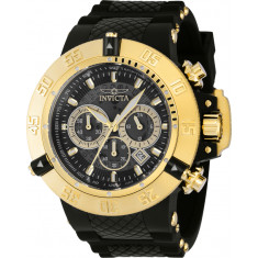 Invicta Men's 38998 Subaqua Quartz Chronograph Black, Gold Dial Watch