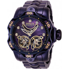 Invicta Men's 40059 Reserve Automatic Multifunction Purple, Gold Dial Watch