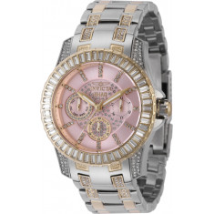 Invicta Women's 43824 SHAQ Quartz Chronograph Purple, Gold Dial Watch