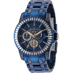 Invicta Women's 43827 SHAQ Quartz Chronograph Gold, Blue Dial Watch