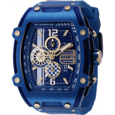 Invicta Men's 44135 S1 Rally Quartz Chronograph Gold, Blue Dial Watch
