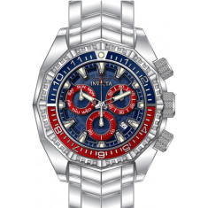 Invicta Men's 44296 Akula Quartz Chronograph Blue, Red, Dark Blue Dial Watch