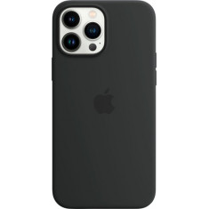 Apple - iPhone 13 Pro Max Silicone Case with MagSafe - Midnight