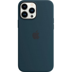 Apple - iPhone 13 Pro Max Silicone Case with MagSafe - Abyss Blue