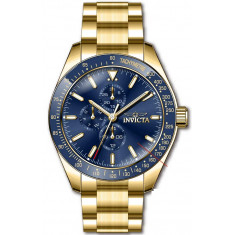 Invicta Men's 38967 Aviator Quartz 3 Hand Blue Dial Watch