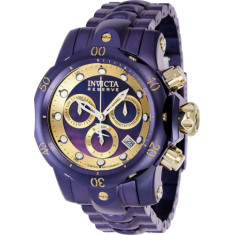 Invicta Women's 39039 Reserve Quartz Chronograph Purple, Gold Dial Watch