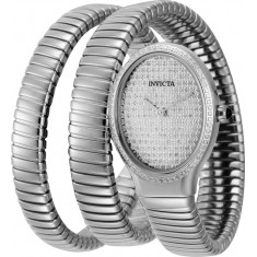 Invicta Women's 44505 Mayamar Quartz 2 Hand Rhodium Dial Watch