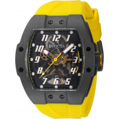 Invicta Men's 44401 JM Correa Automatic 3 Hand Transparent, Black Dial Watch