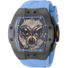 Invicta Men's 44412 JM Correa  Quartz Multifunction Light Blue, Transparent Dial Watch