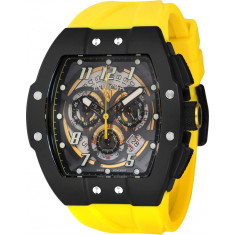 Invicta Men's 44413 JM Correa  Quartz Multifunction Black, Transparent Dial Watch