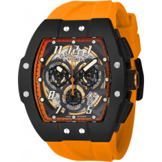 Invicta Men's 44415 JM Correa  Quartz Multifunction Orange, Transparent Dial Watch