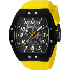 Invicta Men's 44406 JM Correa Automatic 3 Hand Black, Transparent Dial Watch