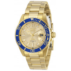 Invicta Women's 30485 Pro Diver Quartz 3 Hand Gold Dial Watch