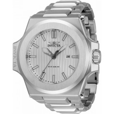 Invicta Men's 34729 Akula Quartz 3 Hand Silver Dial Watch