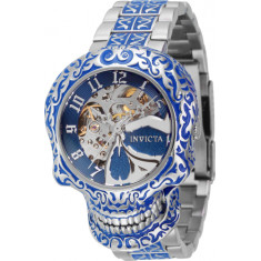 Invicta Women's 42300 Artist Automatic 3 Hand Silver, Blue Dial Watch