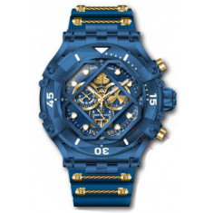 Invicta Men's 37180 Pro Diver Quartz Chronograph Blue, Gold Dial Watch