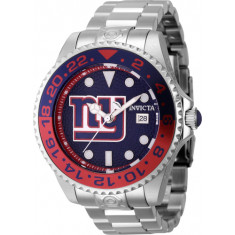 Invicta Men's 45028 NFL New York Giants Automatic 3 Hand Red, Dark Blue Dial Watch