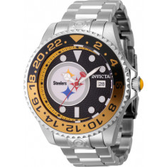 Invicta Men's 45024 NFL Pittsburgh Steelers Automatic 3 Hand Black, Yellow Dial Watch