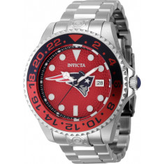 Invicta Men's 45031 NFL New England Patriots Automatic 3 Hand White, Red, Dark Blue Dial Watch