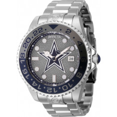 Invicta Men's 45023 NFL Dallas Cowboys Automatic 3 Hand Grey, Dark Blue Dial Watch