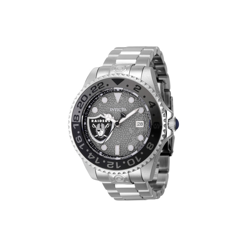 Invicta Nfl Las Vegas Raiders Quartz Black Dial Watch in Gray for