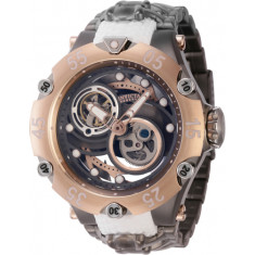 Invicta Men's 43929 Reserve Automatic 2 Hand Gunmetal, Rose Gold, Silver Dial Watch