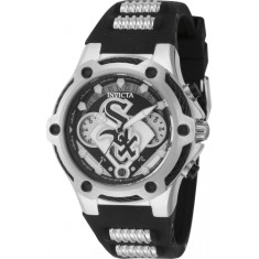Invicta Women's 43516 MLB Chicago White Sox Quartz Multifunction Silver, White, Black Dial Watch
