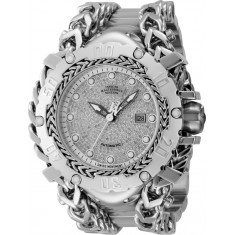 Invicta Men's 44669 Masterpiece Automatic Multifunction Silver, White Dial Watch