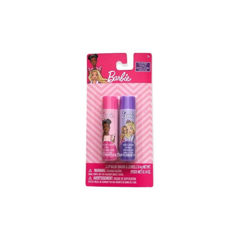 Barbie 2 Pack Lip Balms Cotton Candy & Grape