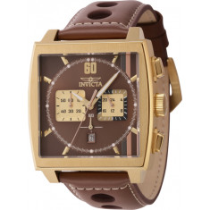 Invicta Men's 44300 S1 Rally Quartz Multifunction Brown, Rose Gold, Gold, Gunmetal Dial Watch