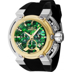 Invicta Men's 40062 Coalition Forces Quartz Chronograph Gold, Green Dial Watch