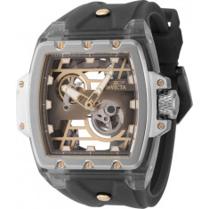 Invicta Men's 44268 Anatomic Automatic 2 Hand Gunmetal, Gold, Silver Dial Watch