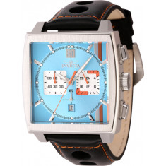 Invicta Men's 44748 S1 Rally Quartz Multifunction Silver, Orange, Light Blue Dial Watch