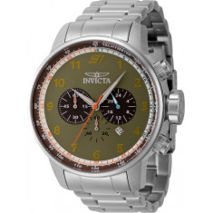 Invicta Men's 44951 S1 Rally Quartz Chronograph Light Green, Brown, White Dial Watch