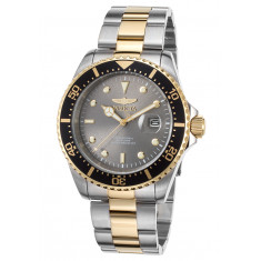 Invicta Men's 22057 Pro Diver Quartz 3 Hand Grey Dial Watch