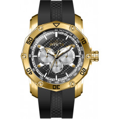 Invicta Men's 45743 Pro Diver Quartz Chronograph Silver, Black Dial Watch