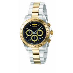 Invicta Men's 9224 Speedway Quartz 3 Hand Black Dial Watch