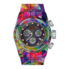 Invicta Men's 35389 Bolt Quartz Chronograph Black, Grey, Red, Purple Dial Watch