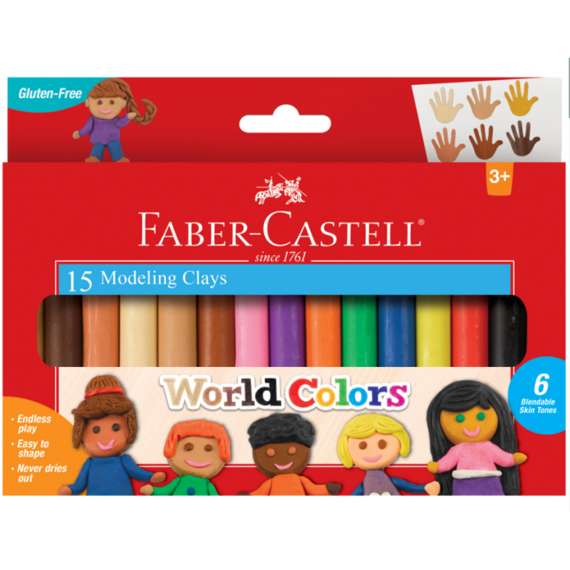 Faber Castell - Massa de Modelar - 15 Cores